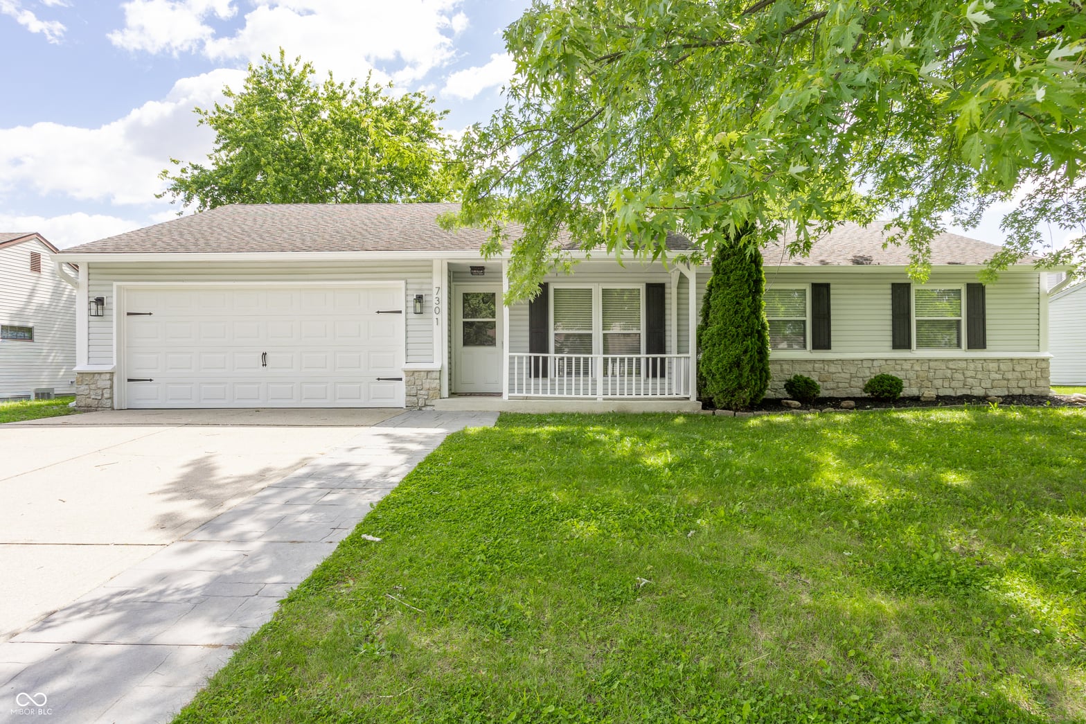 Front exterior at 7301 Muirfield Place, Indianapolis, IN
