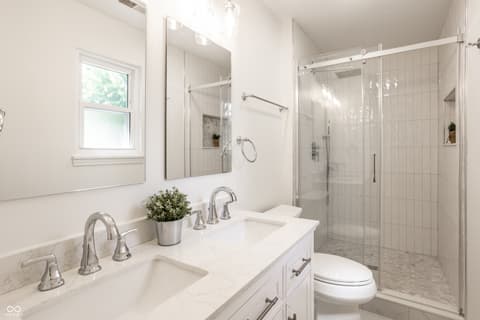 Primary bathroom at 7301 Muirfield Place, Indianapolis, IN