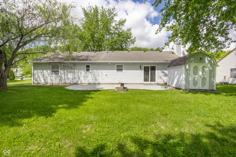 Backyard at 7301 Muirfield Place, Indianapolis, IN