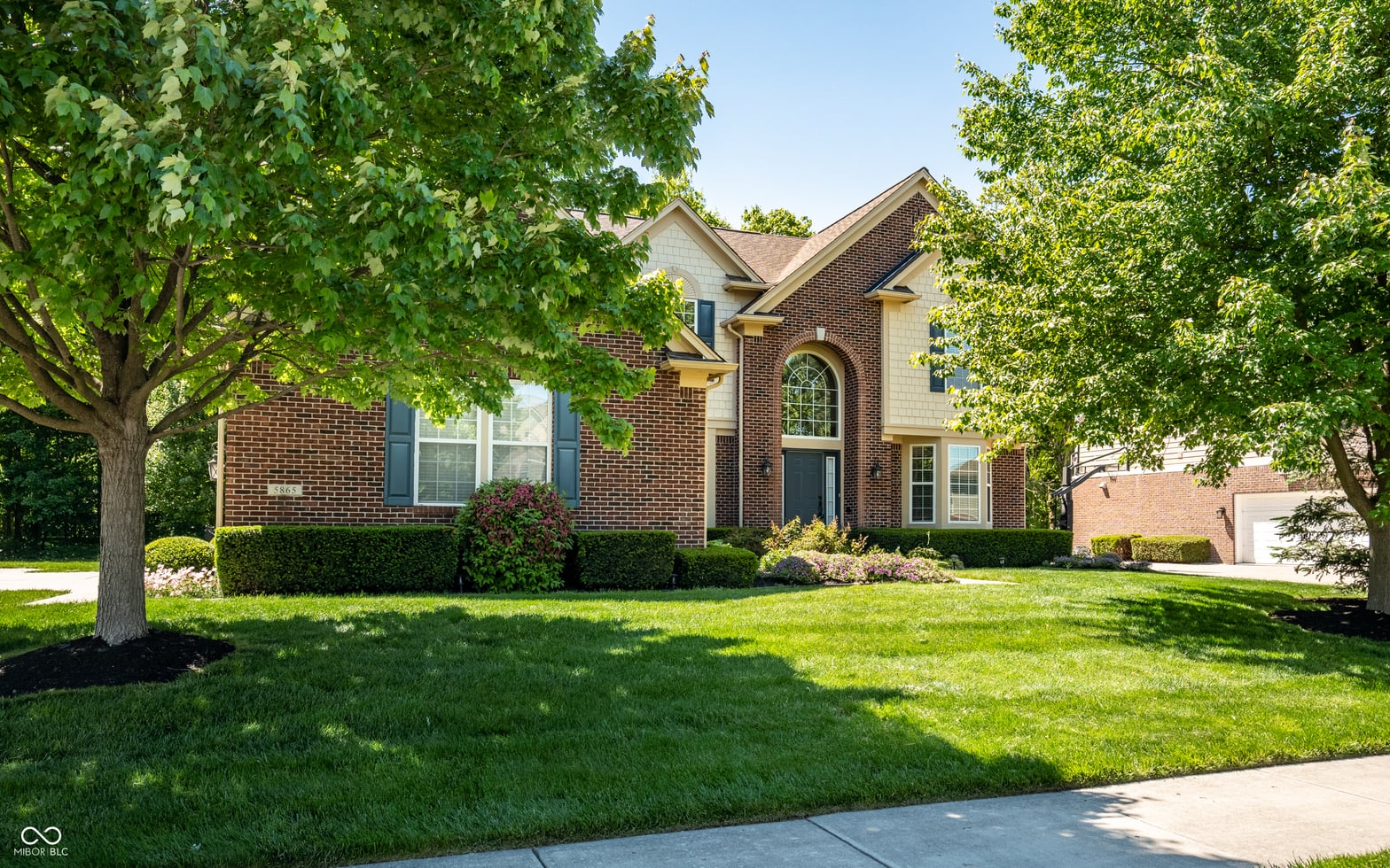 Front exterior at 5865 Osage Drive, Carmel, IN