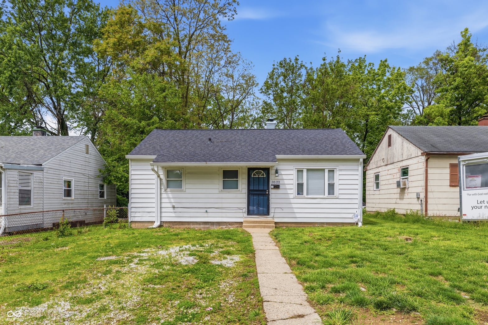 Front exterior at 3522 N Olney Street, Indianapolis, IN