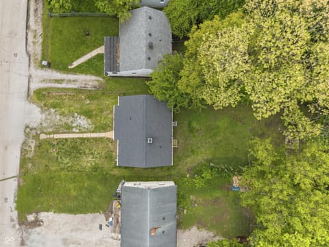Aerial view at 3522 N Olney Street, Indianapolis, IN