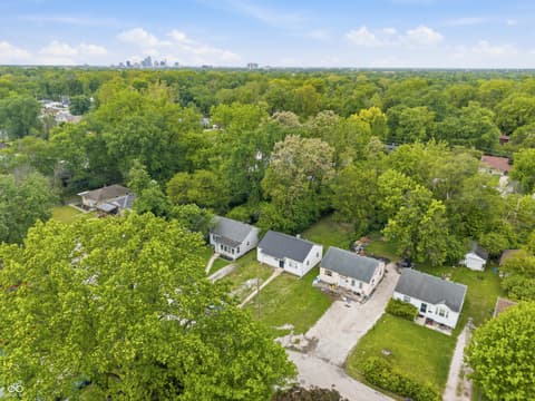 Aerial view at 3522 N Olney Street, Indianapolis, IN