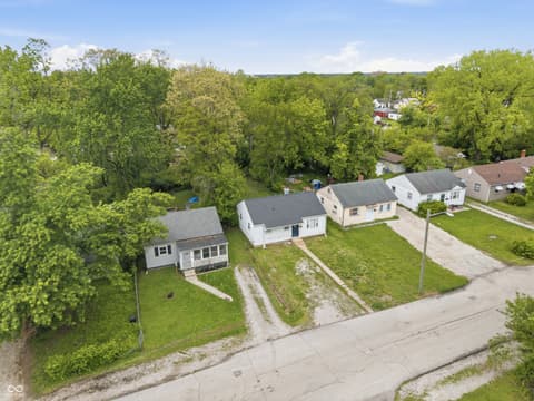 Aerial view at 3522 N Olney Street, Indianapolis, IN
