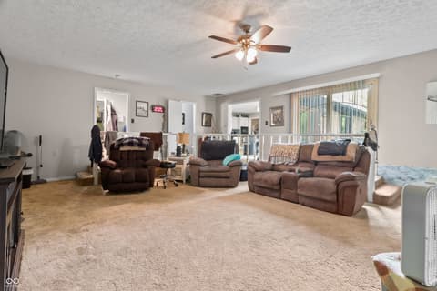 Family room at 7539 E 80th Street, Indianapolis, IN