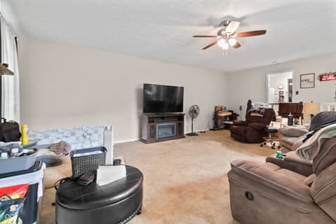 Family room at 7539 E 80th Street, Indianapolis, IN