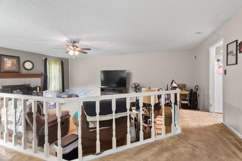 Family room at 7539 E 80th Street, Indianapolis, IN