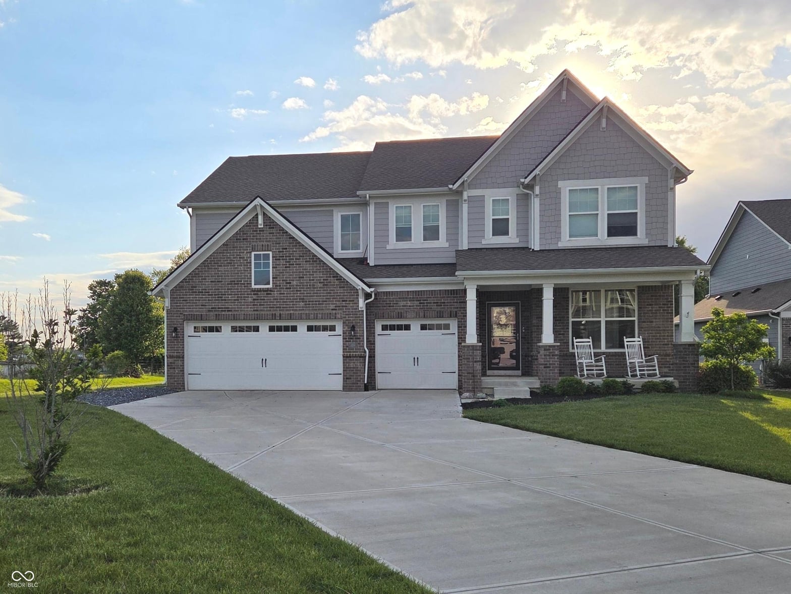 Front exterior at 4196 Viewforth Lane, Bargersville, IN