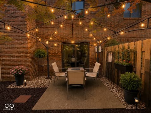 Outdoor living area at 346 E Saint Clair Street, Indianapolis, IN