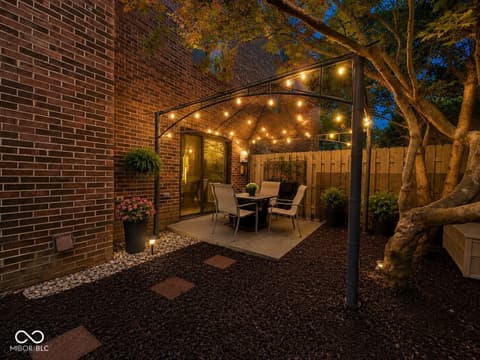 Outdoor living area at 346 E Saint Clair Street, Indianapolis, IN