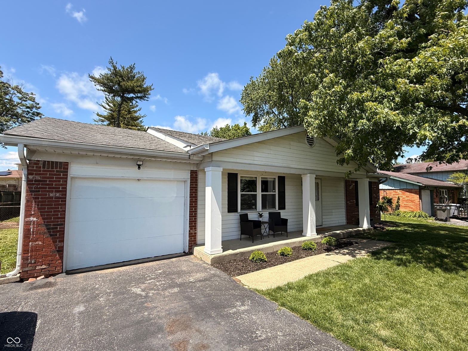 Front exterior at 7424 McFarland Road, Indianapolis, IN