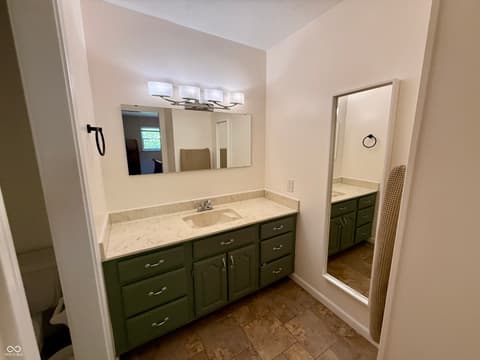 Bathroom at 7424 McFarland Road, Indianapolis, IN