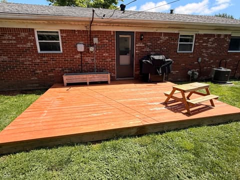 Backyard at 7424 McFarland Road, Indianapolis, IN