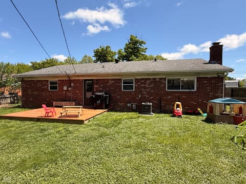 Backyard at 7424 McFarland Road, Indianapolis, IN