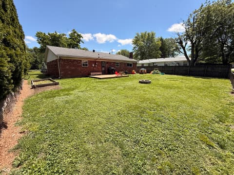 Backyard at 7424 McFarland Road, Indianapolis, IN