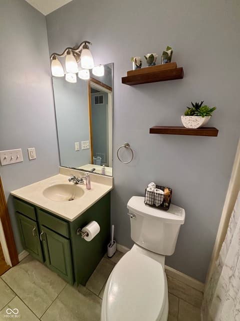 Bathroom at 465 Polk Manor Drive, Greenwood, IN