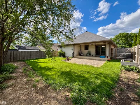 Backyard at 465 Polk Manor Drive, Greenwood, IN