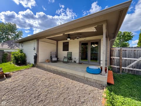 Backyard at 465 Polk Manor Drive, Greenwood, IN