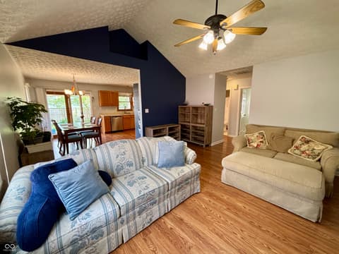 Living room at 465 Polk Manor Drive, Greenwood, IN