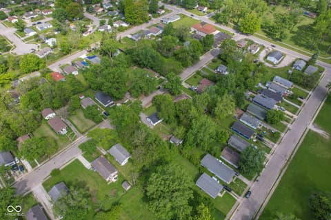 Aerial view at 3341 N Downey Avenue, Indianapolis, IN