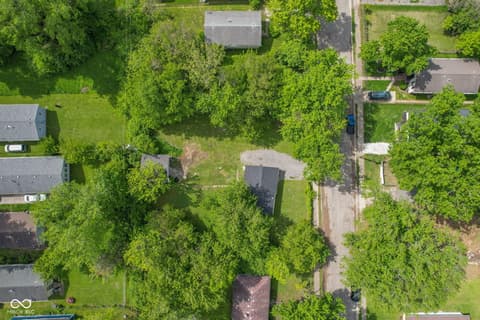 Aerial view at 3341 N Downey Avenue, Indianapolis, IN