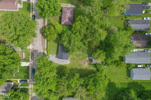 Aerial view at 3341 N Downey Avenue, Indianapolis, IN