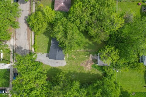 Aerial view at 3341 N Downey Avenue, Indianapolis, IN