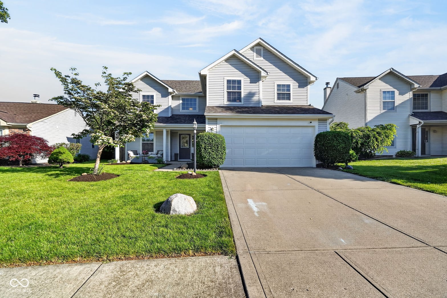 Front exterior at 9686 Bruddy Drive, Fishers, IN