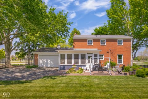 Backyard at 1501 Parkside Drive, Columbus, IN