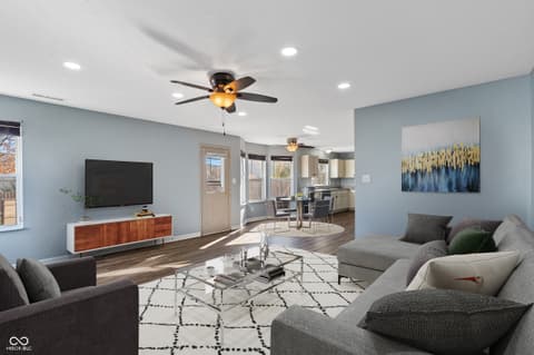 Living room at 18878 Pilot Mills Drive, Noblesville, IN