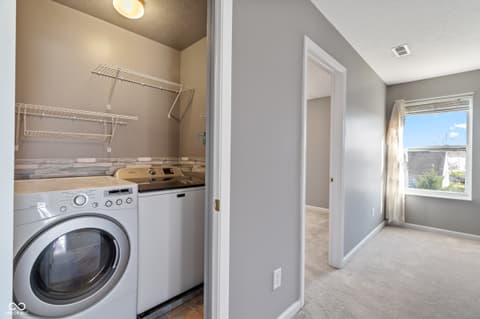 Laundry room at 18878 Pilot Mills Drive, Noblesville, IN