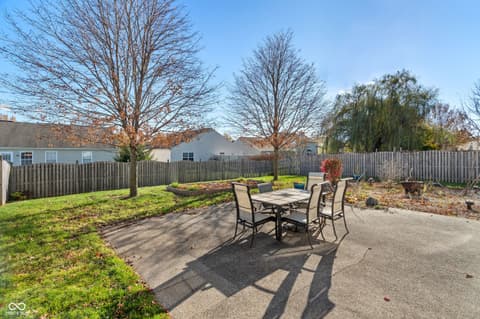 Outdoor living area at 18878 Pilot Mills Drive, Noblesville, IN