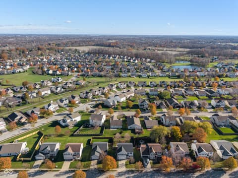 Aerial view at 18878 Pilot Mills Drive, Noblesville, IN