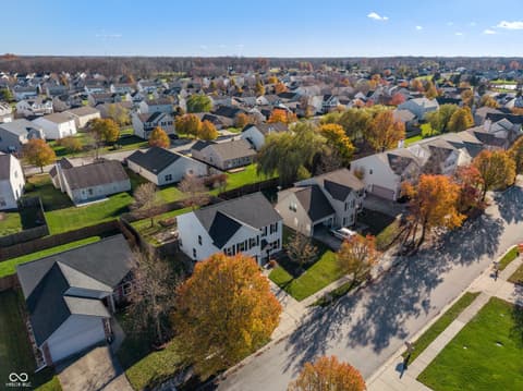 Aerial view at 18878 Pilot Mills Drive, Noblesville, IN