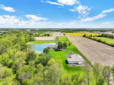 Aerial view at 3274 E 700 N, Whiteland, IN