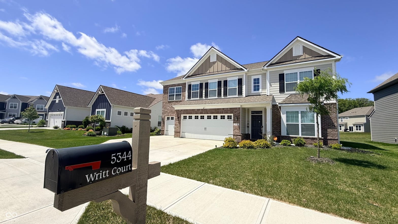 Front exterior at 5344 Writt Court, Indianapolis, IN