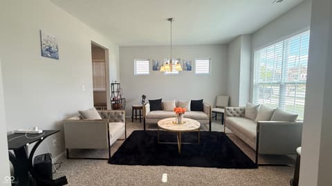 Living room at 5344 Writt Court, Indianapolis, IN