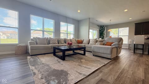 Living room at 5344 Writt Court, Indianapolis, IN
