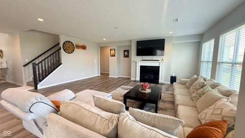 Living room at 5344 Writt Court, Indianapolis, IN