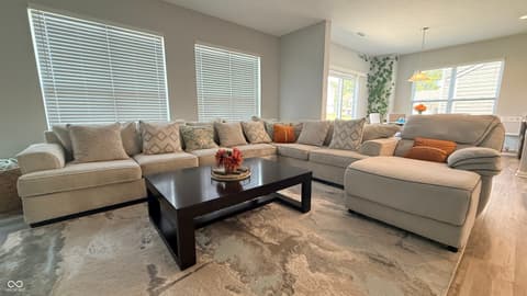 Living room at 5344 Writt Court, Indianapolis, IN