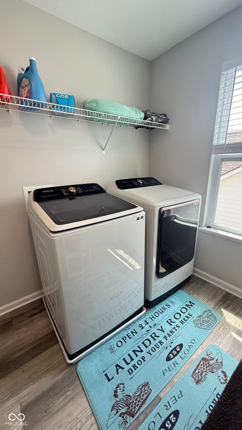 Laundry room at 5344 Writt Court, Indianapolis, IN