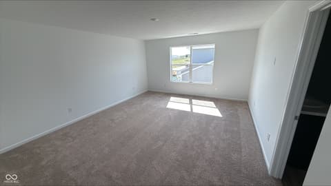 Primary bedroom at 616 Lena Lane, Trafalgar, IN