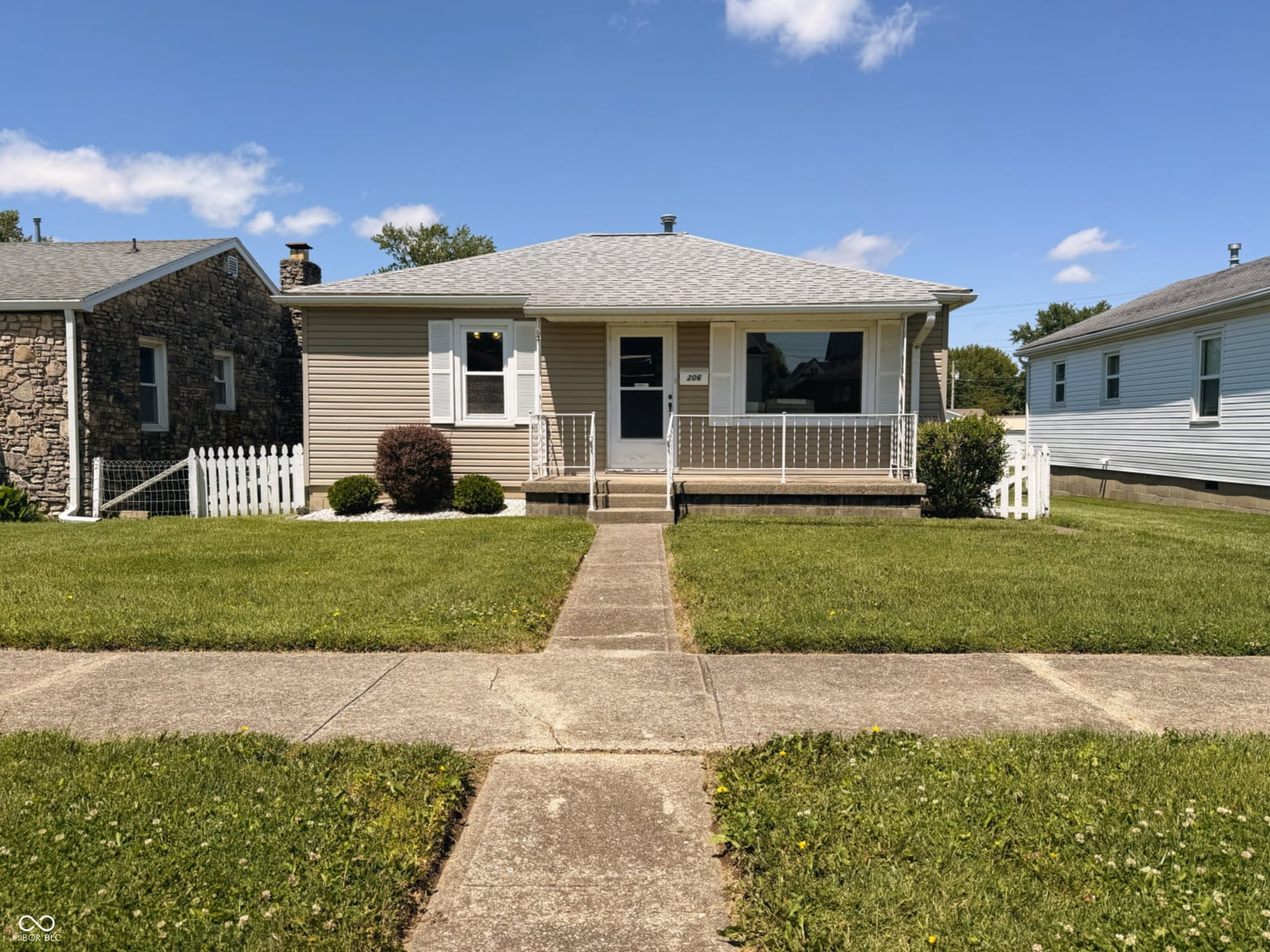 Front exterior at 206 W 2nd Street N, Greensburg, IN