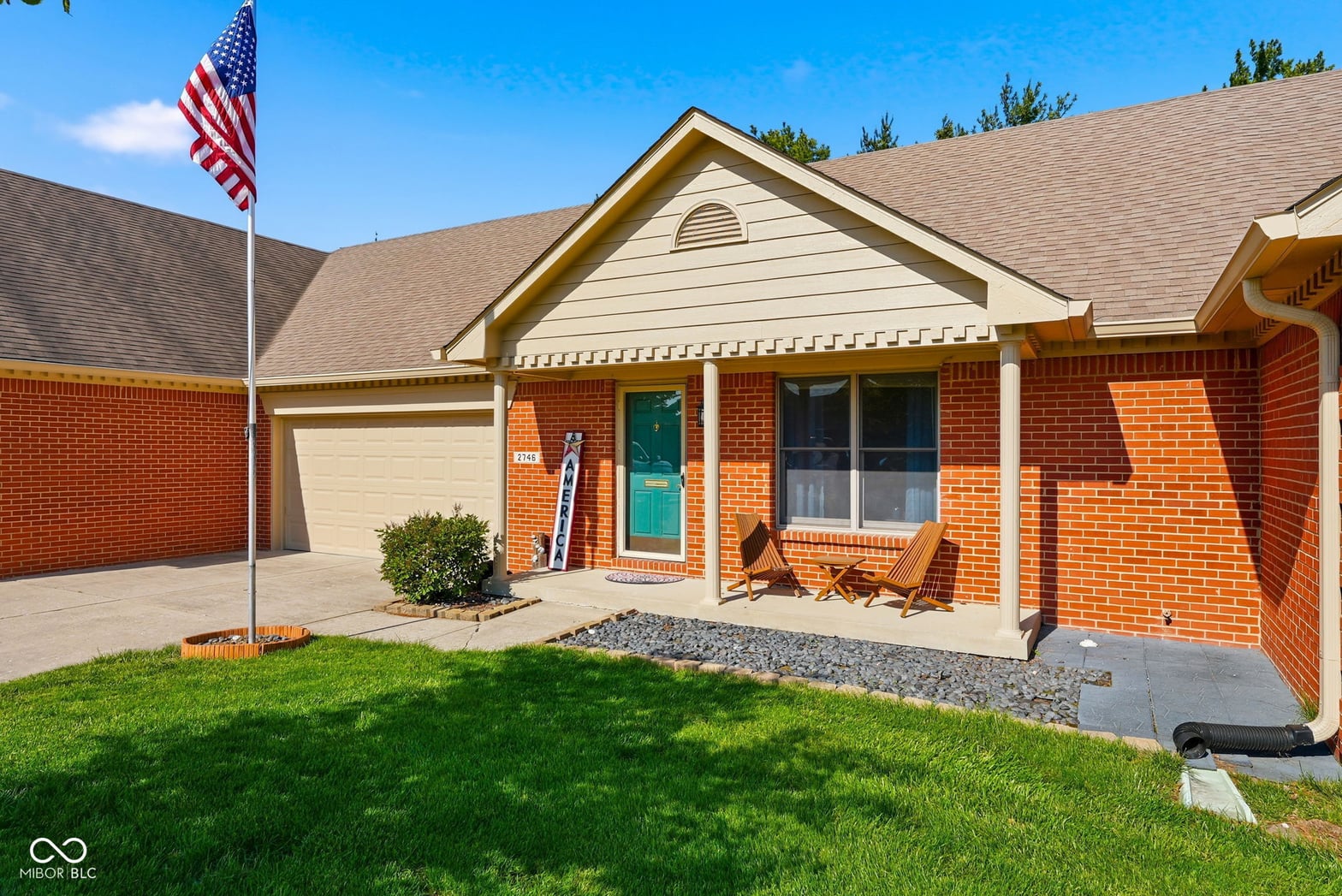 Front exterior at 2746 Colony Lake West Drive, Plainfield, IN