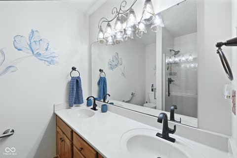 Primary bathroom at 2746 Colony Lake West Drive, Plainfield, IN