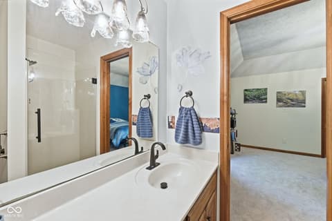 Primary bathroom at 2746 Colony Lake West Drive, Plainfield, IN