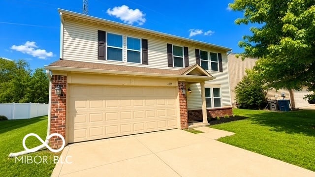 Front exterior at 3214 Danube Way, Indianapolis, IN