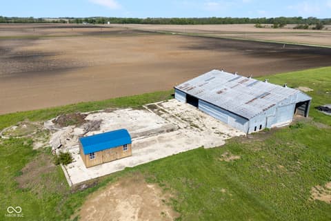 Aerial view at 8391 N 400 W, New Richmond, IN