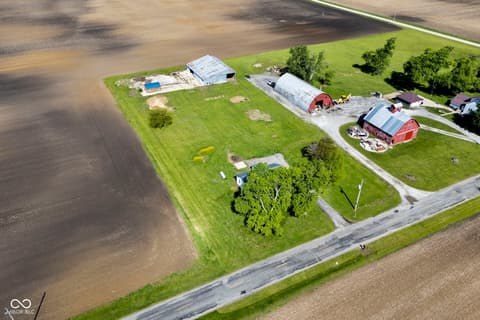 Aerial view at 8391 N 400 W, New Richmond, IN