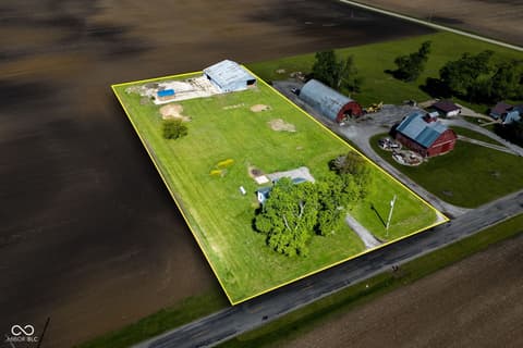Aerial view at 8391 N 400 W, New Richmond, IN